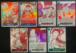 One Piece OP13 - 3rd Anniversary Treasure Campaign Promo Card Set (7 Cards) - Image 1