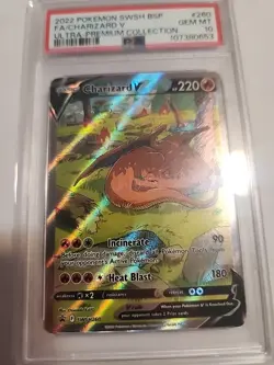 PSA 10 2022 SWSH260 BSP FA/Charizard V Ultra-Premium Collection Pokemon Card - Image 2