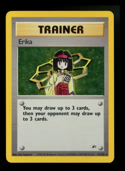 #2 Erika 16/132 Gym Heroes 2000 Holo Rare WOTC Pokemon Card TCG - Image 1