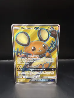 Pokemon TCG Dedenne GX Full Art Ultra Rare Holo Card 195/214 Unbroken Bonds - Image 3