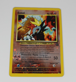 Pokemon Card - Entei #34 Black Star WOTC Movie Promo Reverse Holo - Image 1