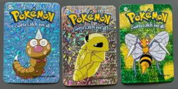 Weedle Kakuna Beedrill #13 14 15 Vending Prism Holo Sticker Card 2000 Pokemon - Image 1