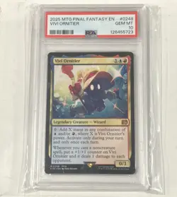 Magic The Gathering Final Fantasy. Vivi Ornitier Non Foil. PSA 10. - Image 1