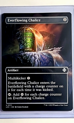 2023 MTG Magic the Gathering LCC Commander Ixalan Borderless Everflowing Chalice - Image 1