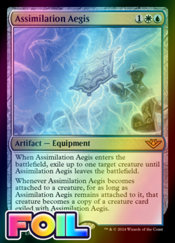 x1 Assimilation Aegis OTJ MTG 192 FOIL MYTHIC M/NM 1x - Image 1