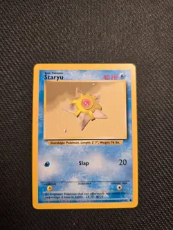 Vintage Pokemon Staryu 65/102 Base Set 1999-2000 4th Printing - Image 1