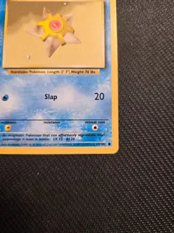 Vintage Pokemon Staryu 65/102 Base Set 1999-2000 4th Printing - Image 2