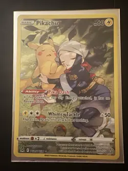 Pokemon Pikachu TG05/TG30 Swsh11: Lost Origin Trainer Gallery Holo Ultra Rare NM - Image 2