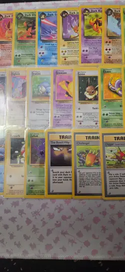 Pokemon Team ROCKET Complete Common/ Uncommon Set LP - Image 3