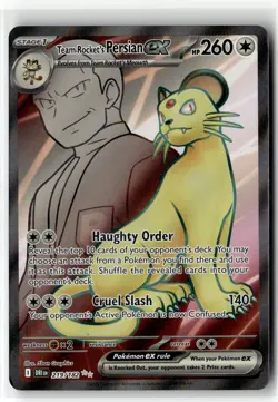 Team Rocket's Persian ex ⭐ 219/182 Holo Ultra Rare Destined Rivals Pokemon NM - Image 1