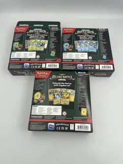 Pokemon TCG Deluxe Battle Deck - Set of 3 - Zapdos Ex Meowscarda Ex Quaquaval Ex - Image 3