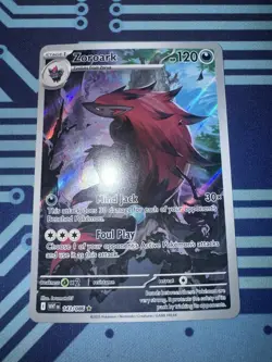 2025 POKEMON WHT EN-WHITE FLARE ILLUSTRATION RARE #143 ZOROARK NM CLEAN - Image 1