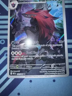 2025 POKEMON WHT EN-WHITE FLARE ILLUSTRATION RARE #143 ZOROARK NM CLEAN - Image 3