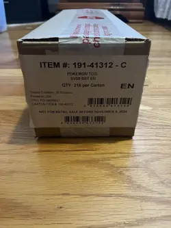 POKEMON SURGING SPARKS FIRST PRINT BOOSTER BOX CASE FACTORY SEALED - Image 1