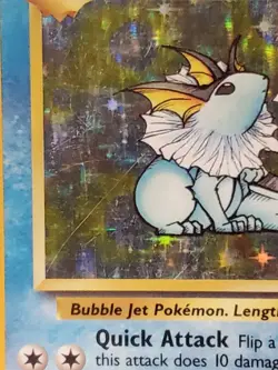 Pokemon TCG Vaporeon Jungle 12/64 Holo 1999-2000 Wizards Base Set Copyright Holo - Image 2