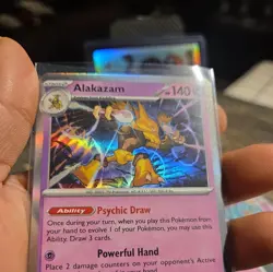 Pokemon TCG Abra 054 Kadabra 055 And Alakazam 056 (Reverse Holo) Mega Evolution - Image 3