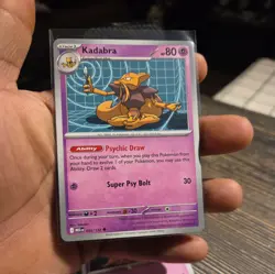 Pokemon TCG Abra 054 Kadabra 055 And Alakazam 056 (Reverse Holo) Mega Evolution - Image 4