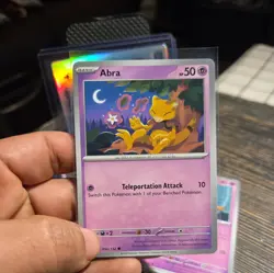 Pokemon TCG Abra 054 Kadabra 055 And Alakazam 056 (Reverse Holo) Mega Evolution - Image 5