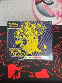 Pokemon TCG Scarlet & Violet Surging Sparks FACTORY SEALED Elite Trainer Box ETB - Image 1