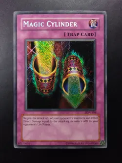 YUGIOH 2003 | MAGIC CYLINDER | LON-104 | MISPRINT REVERSE FOIL | NEAR MINT - EX - Image 1