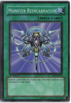Yugioh - Monster Reincarnation RDS-EN045 1st Edition - Rise of Destiny - Image 1
