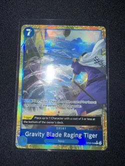 One Piece Gravity Blade Raging Tiger R OP06-058 PRB-02 Parallel BEST Vol.2 - NM - Image 1