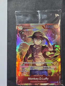 2x One Piece Monkey.D.Luffy Treasure Booster Set ST10-006 Foil SEALED - Image 1