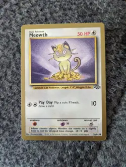 Meowth - 56/64 - Jungle Set - Gold Border US Promo - Pokemon Card NM/LP - Image 3