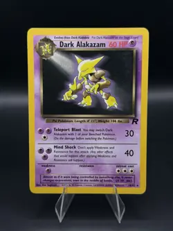 Dark Alakazam 18/82 Team Rocket Non Holo Wotc Pokemon Card 2000 - Image 1