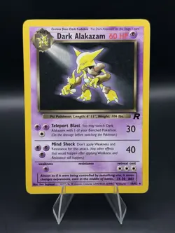 Dark Alakazam 18/82 Team Rocket Non Holo Wotc Pokemon Card 2000 - Image 3