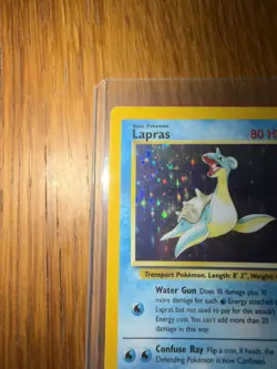 Pokemon TCG Lapras Fossil Holo Unlimited Rare Card 10/62 - Image 3