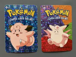 Clefairy Clefable #35 #36 Vending Prism Holo Sticker Card 2000 Pokemon - Image 1