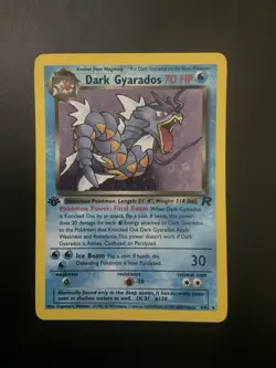 DARK GYARADOS Pokemon Card - WOTC - 1st Edition - Team Rocket - 8/82 HOLO NM - Image 2