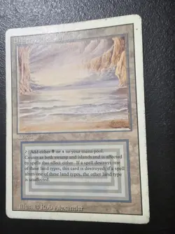 Magic: The Gathering Underground Sea Revised Edition Dual Land Card - Image 2