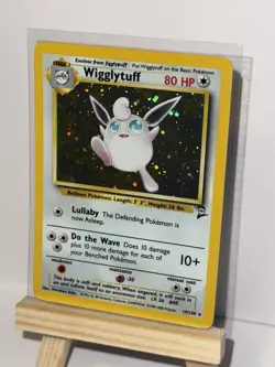 Pokemon TCG Wigglytuff Holo Rare Card 19/130 Base Set 2 EXCELLENT 1 Owner - Image 1