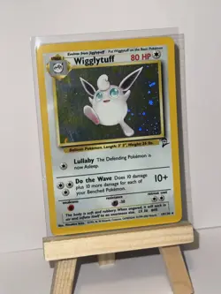 Pokemon TCG Wigglytuff Holo Rare Card 19/130 Base Set 2 EXCELLENT 1 Owner - Image 2