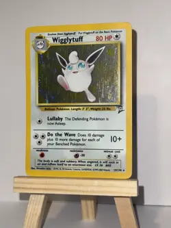 Pokemon TCG Wigglytuff Holo Rare Card 19/130 Base Set 2 EXCELLENT 1 Owner - Image 5