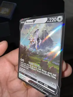 *ERROR GHOST FOIL* Pokemon TCG Arceus v SWSH204 Sword & Shield Promo Card NM - Image 3