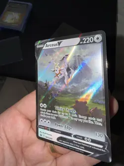*ERROR GHOST FOIL* Pokemon TCG Arceus v SWSH204 Sword & Shield Promo Card NM - Image 4