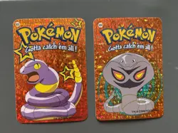 Ekans Arbok #23 #24 Vending Prism Holo Sticker Card 2000 Pokemon - Image 1