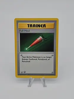 Pokemon Card: Full Heal 82/102 1st Edition Base Set Shadowless - Image 1