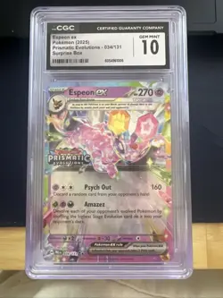 Lot of 4 CGC 10 Pokemon Cards espeon chameleon and gyarados and leafeon CGC 10 - Image 1