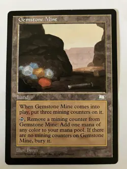 Gemstone Mine - Magic The Gathering MTG - Weatherlight. LP. Excellent Condition - Image 1