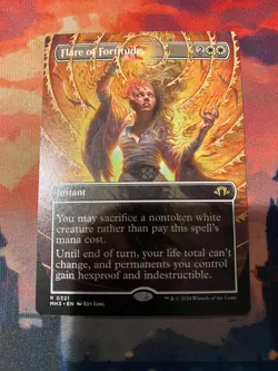 MTG Modern Horizons 3 Flare of Fortitude Borderless - Image 1