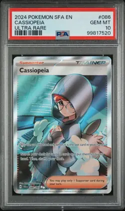 2024 POKEMON SFA EN CASSIOPEIA ULTRA RARE #086 PSA 10 GEM MT - Image 1