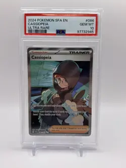 2024 Pokemon Shrouded Fable 86 Cassiopeia Ultra Rare PSA 10 - Image 1