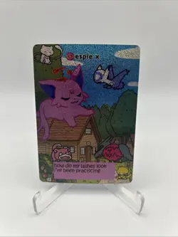 Pokiebubies 1st Edition Fan Art Chef Ken Lee Espie X #157 Espeon Holo V2 Pokemon - Image 1