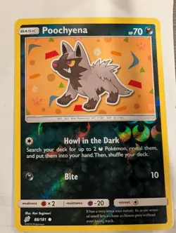 Poochyena 86/181 - SM-Team Up Pokemon Reverse Holo Foil Nice! - Image 1