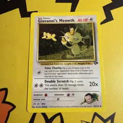 Pokemon Gym Challenge Giovanni's Meowth 43/132 Regular - Image 1
