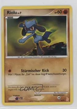 Riolu (Lucario Deck) German Pokemon Trainer Kit Manaphy & #6 2007 - Image 1